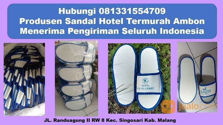 Hubungi 081331554709 - Grosir Sandal Hotel Termurah Ambon