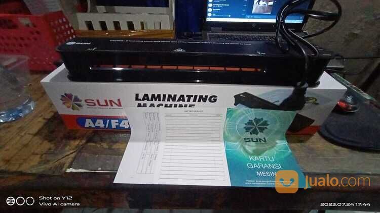 Mesin Laminating A4 F4 240 mm Alat Laminating Panas Dingin bergaransi
