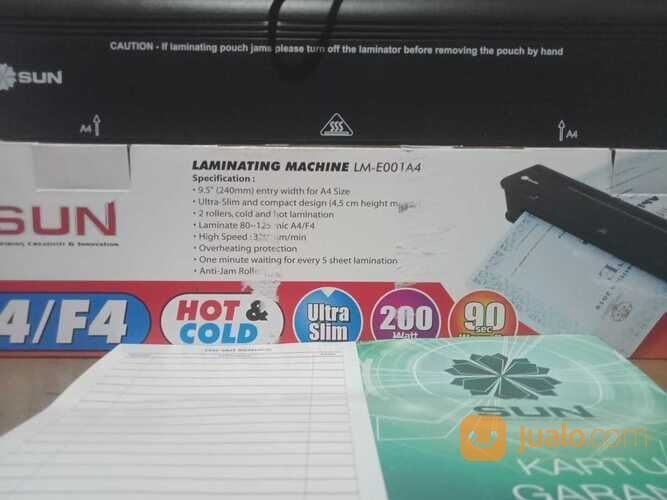 Mesin Laminating A4 F4 240 mm Alat Laminating Panas Dingin bergaransi