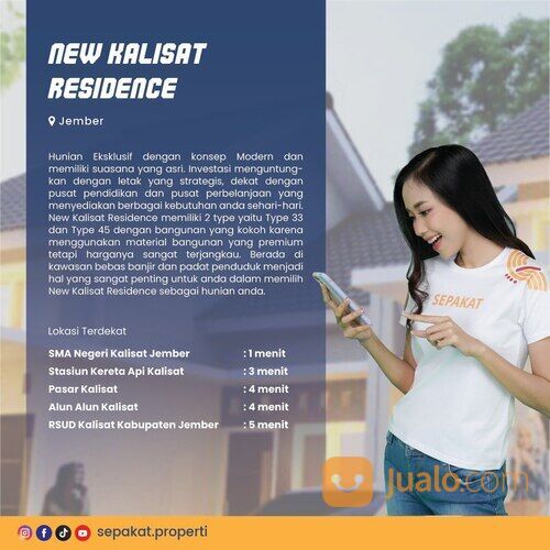 Rumah angsuran murah mulai 900 ribuan (Jember) Dekat Kota