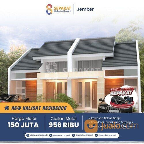 Rumah angsuran murah mulai 900 ribuan (Jember) Dekat Kota