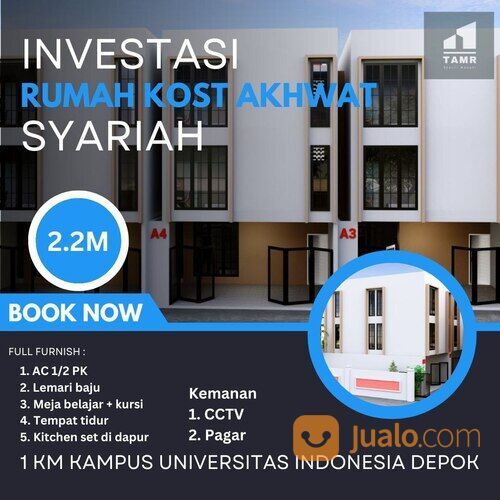 kost dekat ui depok, shm samping kampus UI FULL FURNISHED