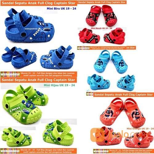 Sandal Karet Anak Captain S Clog Slop