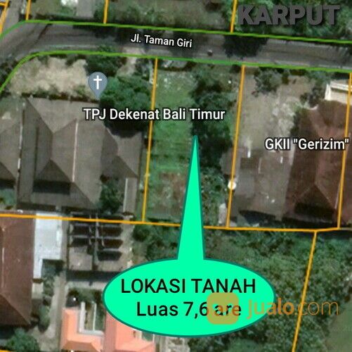Tanah 7,6 are, Jl. Taman Giri Taman MUMBUL Bypass Ngurah Rai Benoa Kuta Selatan