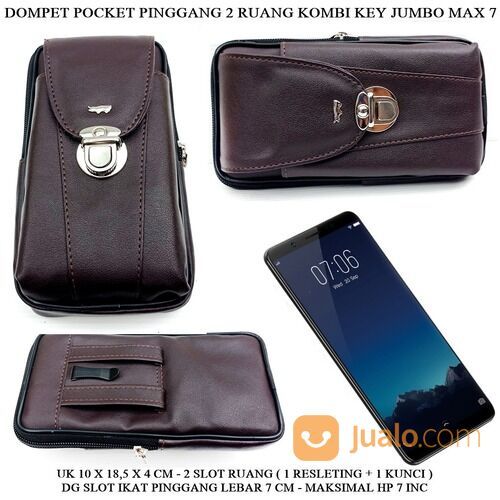 Dompet Resleting Combi hp Key Kulit Jumbo Max 7 Lacro