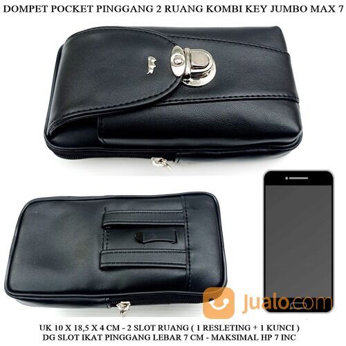 Dompet Resleting Combi hp Key Kulit Jumbo Max 7 Lacro