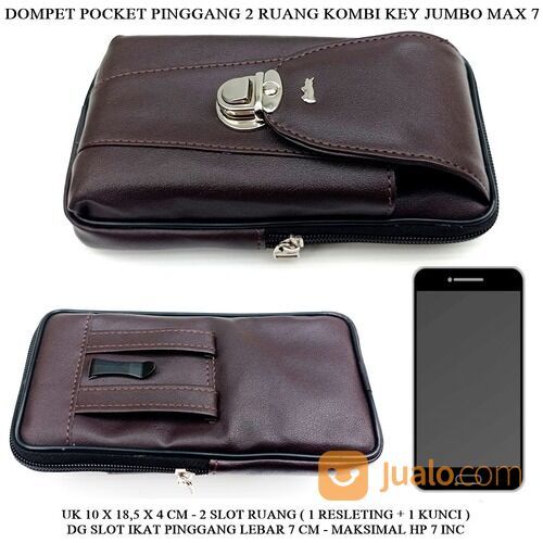 Dompet Resleting Combi hp Key Kulit Jumbo Max 7 Lacro