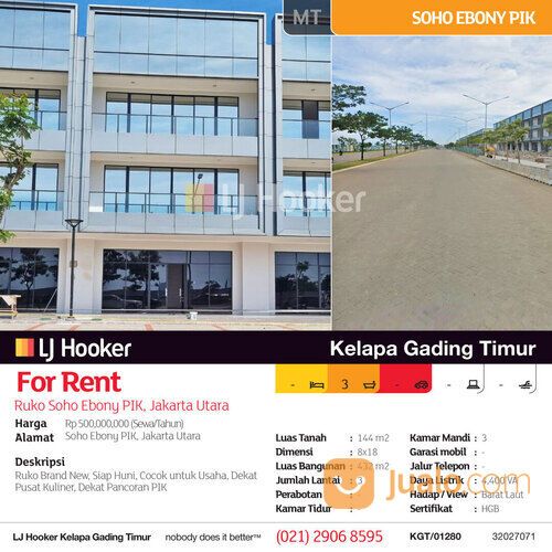 Ruko Soho Ebony PIK, Jakarta Utara