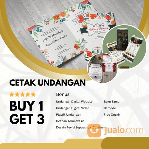 Murah, WA 0821-6541-2859, Cetak Undangan Pernikahan di Medan, Getweddinginvitation.com