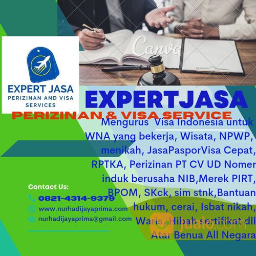 Jasa paspor jasa Kitas visa jasa urus waris hibah Gono gini deforce