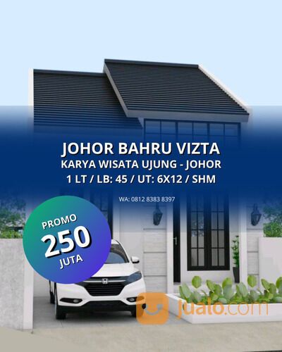 HANYA 250 JUTA DI KARYA WISATA UJUNG JOHOR NAMORAMBE DELI SERDANG - JOHOR BAHRU VIZTA