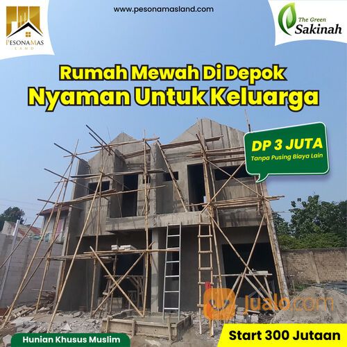Rumah 2 Lantai Bedahan Sawangan Harga 300 Jutaan DP hanya 3 Juta Cicilan Flat 3 Jutaan