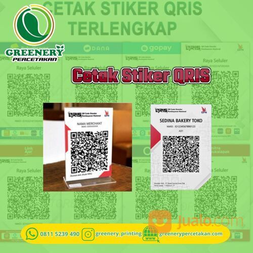 Jasa Cetak Stiker QRIS di kasongan katingan Wa:0811-5239-490