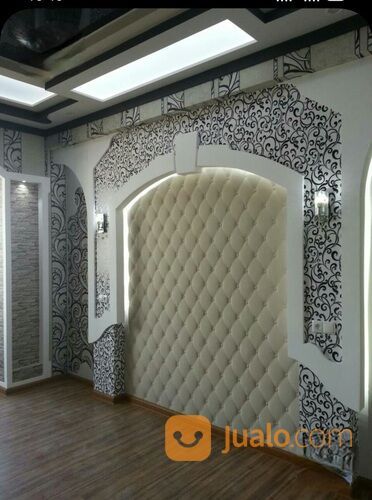 Panel dinding grc beton dan lis plang cawang