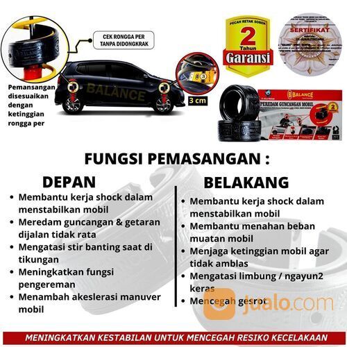 Terbaik ! Meredam Guncangan Keras mobil di Jalan Berlubang dg Pasang BALANCE Damper