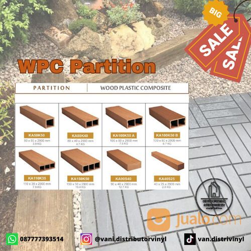 Kisi Kisi WPC Minimalis/Partisi WPC/Pembatas Ruangan - KA90S40