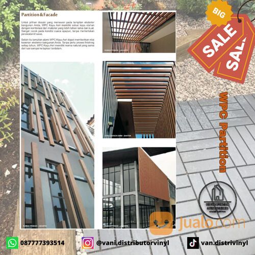 Kisi Kisi WPC Minimalis/Partisi WPC/Pembatas Ruangan - KA90S40