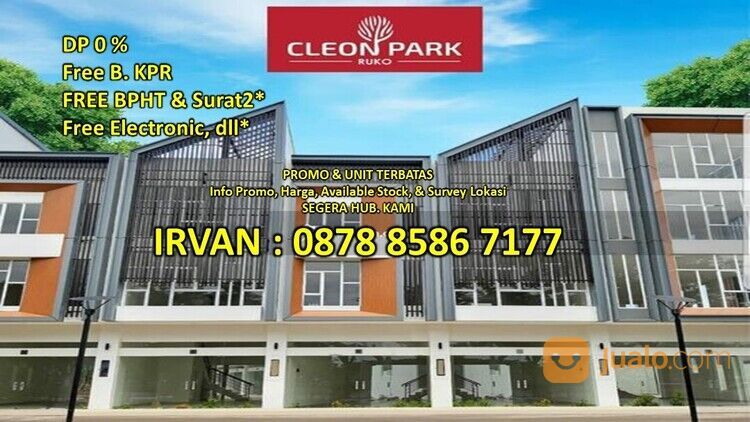 WA: 0878 8586 7177, Brosur Ruko Cleon Park Jakarta Garden City (JGC)