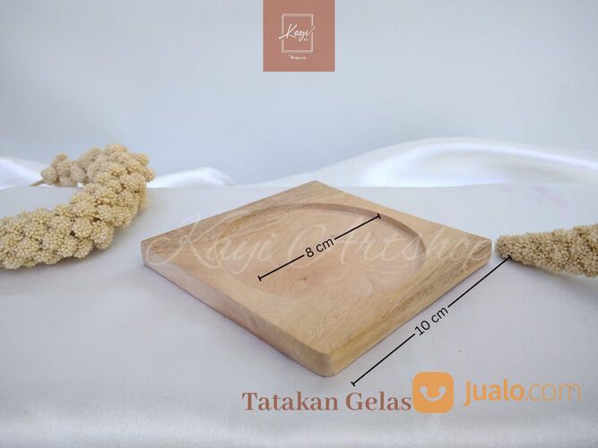 Set Tempat Minum | Cangkir Kayu | Gelas Kayu | Tatakan Kayu