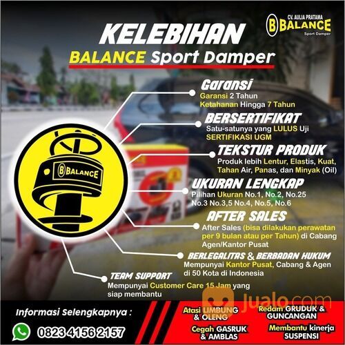 BALANCE DAMPER Spesialis MenSTABILKAN mobil yg LIMBUNG, SIAP PASANG !