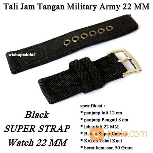 Tali Jam Tangan Military Army 22 MM Tebal