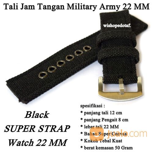 Tali Jam Tangan Military Army 22 MM Tebal