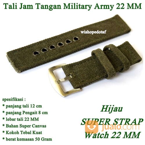 Tali Jam Tangan Military Army 22 MM Tebal
