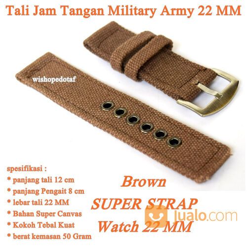 Tali Jam Tangan Military Army 22 MM Tebal