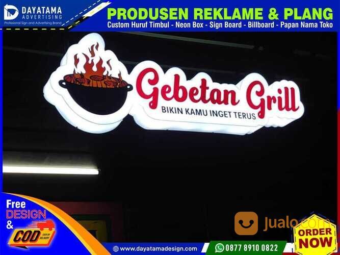 Jasa Pembuatan Sign Neon Box Akrilik Termurah di Subang