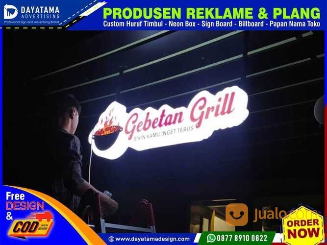Jasa Pembuatan Sign Neon Box Akrilik Termurah di Subang