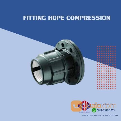 Fitting Sambungan Pipa HDPE Compression Smart Joint Flange Joint (PP Flange) 90mm atau 3 Inci
