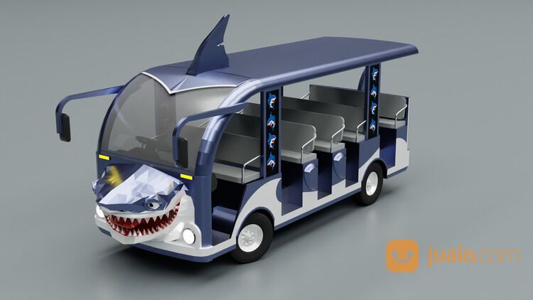 kereta mini wisata mobil model hiu