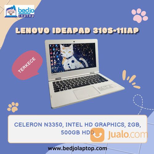 TERKECE, Lenovo Ideapad 310S-11IAP, Celeron N3350, Harga Laptop Lenovo di Malang