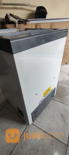 PROMO CUCI GUDANG GEA SD-103 SLIDING FLAT GLASS FREEZER/KULKAS KACA