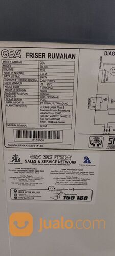 PROMO CUCI GUDANG GEA SD-103 SLIDING FLAT GLASS FREEZER/KULKAS KACA