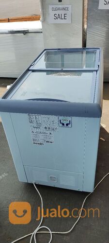 PROMO CUCI GUDANG Gea SD-256 Sliding Flat Glass Freezer / Freezer Kaca Datar (256 Liter) (T2)