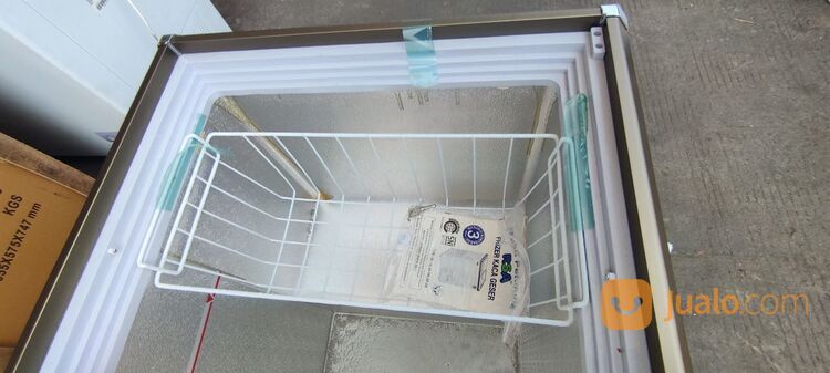 PROMO CUCI GUDANG RSA XS-320 Kulkas Pemajang Es Krim Sliding Flat Glass Freezer Box (T)