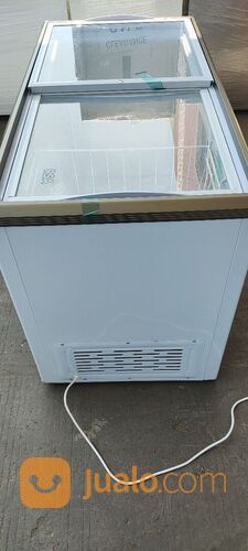 PROMO CUCI GUDANG RSA XS-320 Kulkas Pemajang Es Krim Sliding Flat Glass Freezer Box (T)
