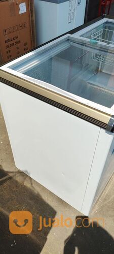 PROMO CUCI GUDANG RSA XS-320 Kulkas Pemajang Es Krim Sliding Flat Glass Freezer Box (T)