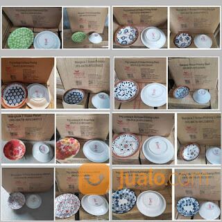 Piring Lontong Keramik Bunga Kembang Ayam Winston Dynasty