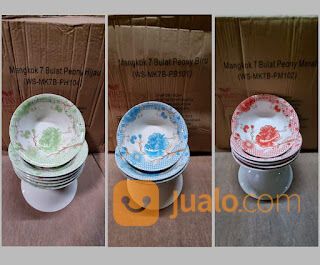 Piring Lontong Keramik Bunga Kembang Ayam Winston Dynasty