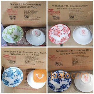 Piring Lontong Keramik Bunga Kembang Ayam Winston Dynasty