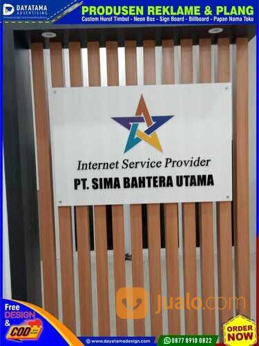 Papan Nama Kantor Huruf Timbul dan Neon Box Murah