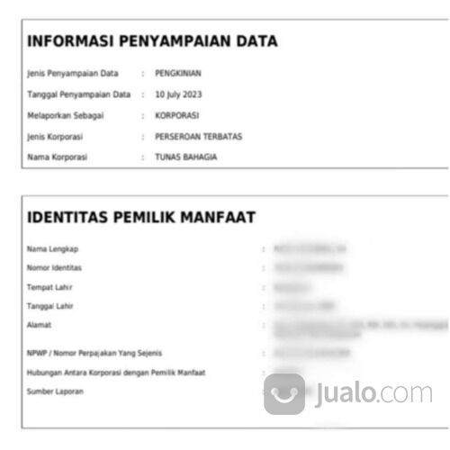 Jasa Pembuatan PT Perorangan Pekanbaru 08127960316