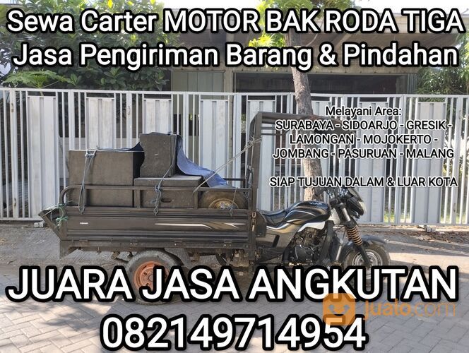 BANGIL Sewa Carteran Motor Pickup Gerobak Roda Tiga Viar Tossa Fukuda Dorkas