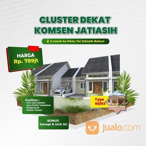 Rumah baru Siap huni Komsen Jatiasih Kota Bekasi
