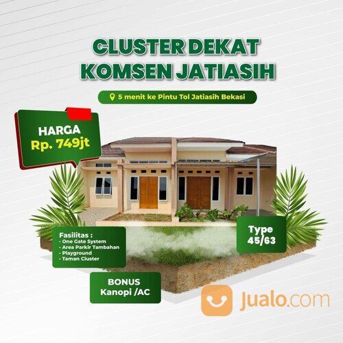 Rumah baru Siap huni Komsen Jatiasih Kota Bekasi