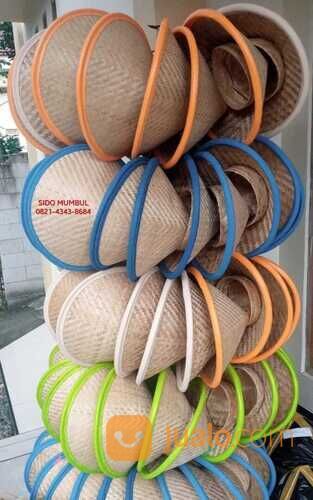 Caping Topi Petani Sawah Bambu