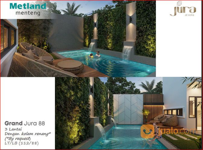 Rumah Cluster 3 Lantai Murah di Metland Menteng Cakung Jaktim | Grand Jura 88