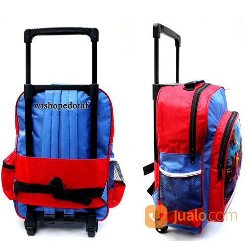 Tas Sekolah roda Ransel Bus Red - Blue